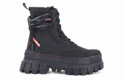 Zapatos Altas Palladium REVOLT BOOT TX Mujer Negras | Uruguay-61935